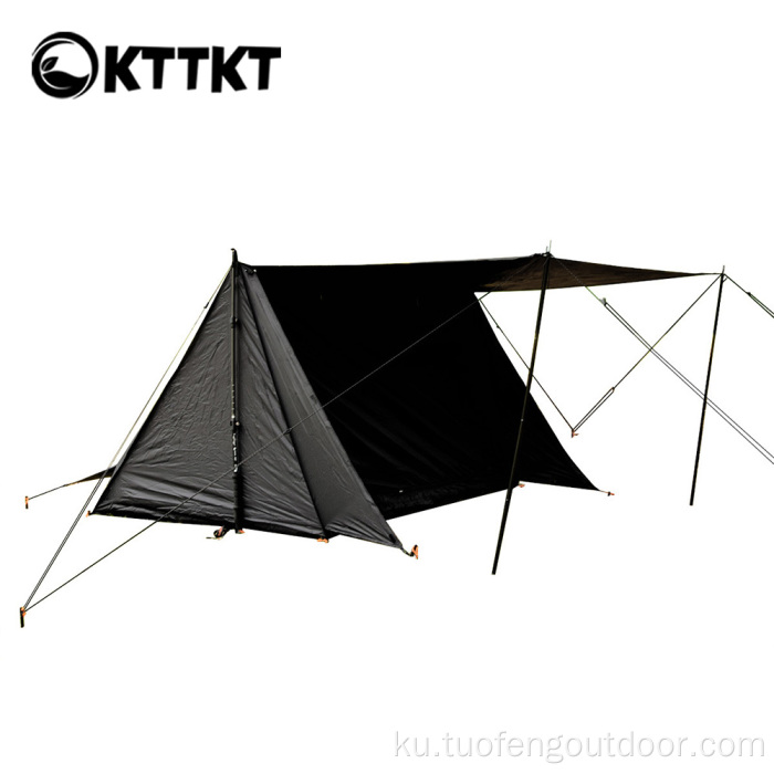 Kampa Triangulê ya Kampa Derveyî ya 2kg Black